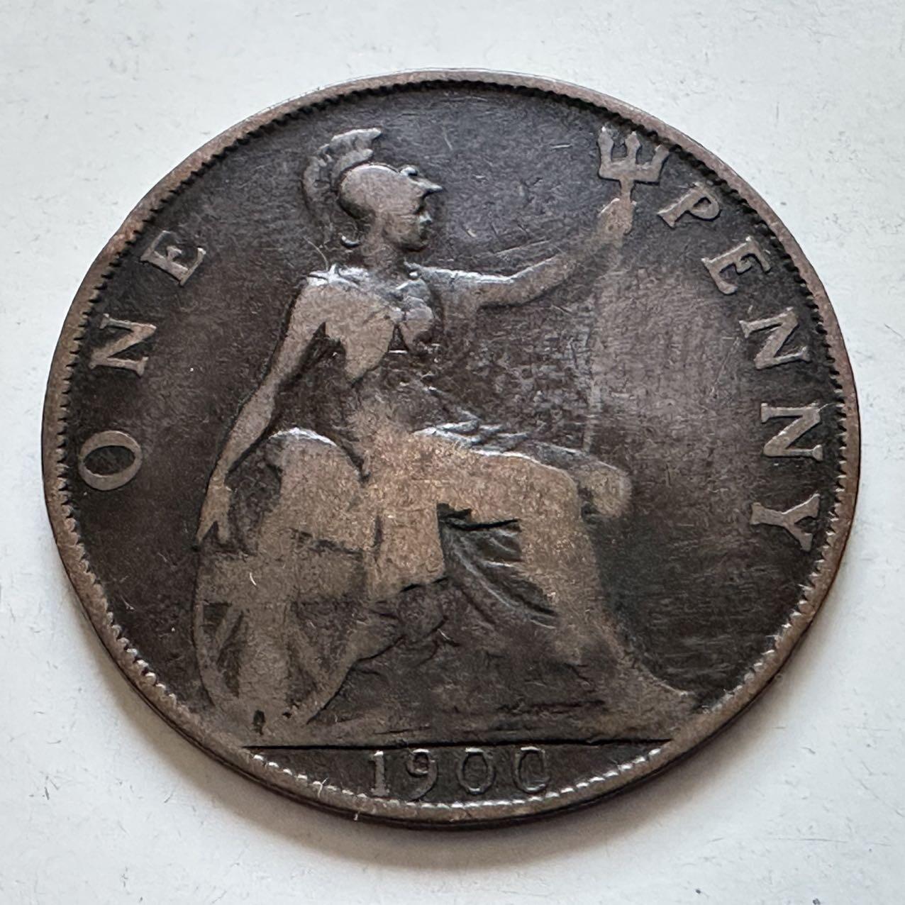 🌹外币初藏🌹🐯2025年第138场  每周二四六晚8️⃣点 接代拍 英国1900年一便士