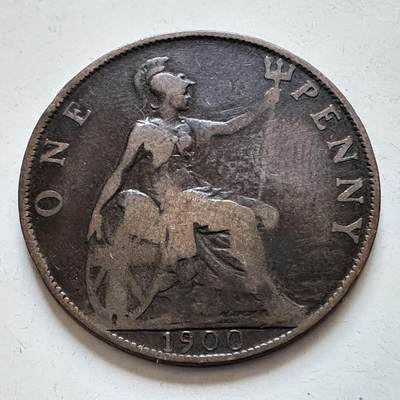 🌹外币初藏🌹🐯2025年第138场  每周二四六晚8️⃣点 接代拍 - 英国1900年一便士