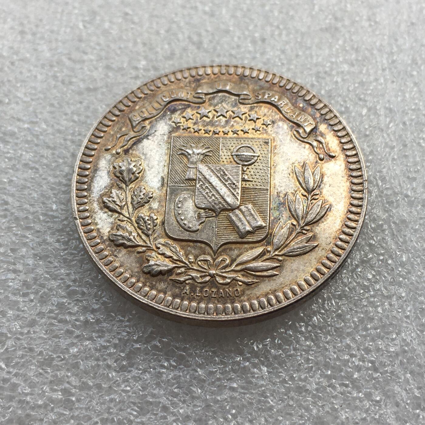 世界钱币专场拍卖 每周二开拍 19世纪法国纪念银章  12克