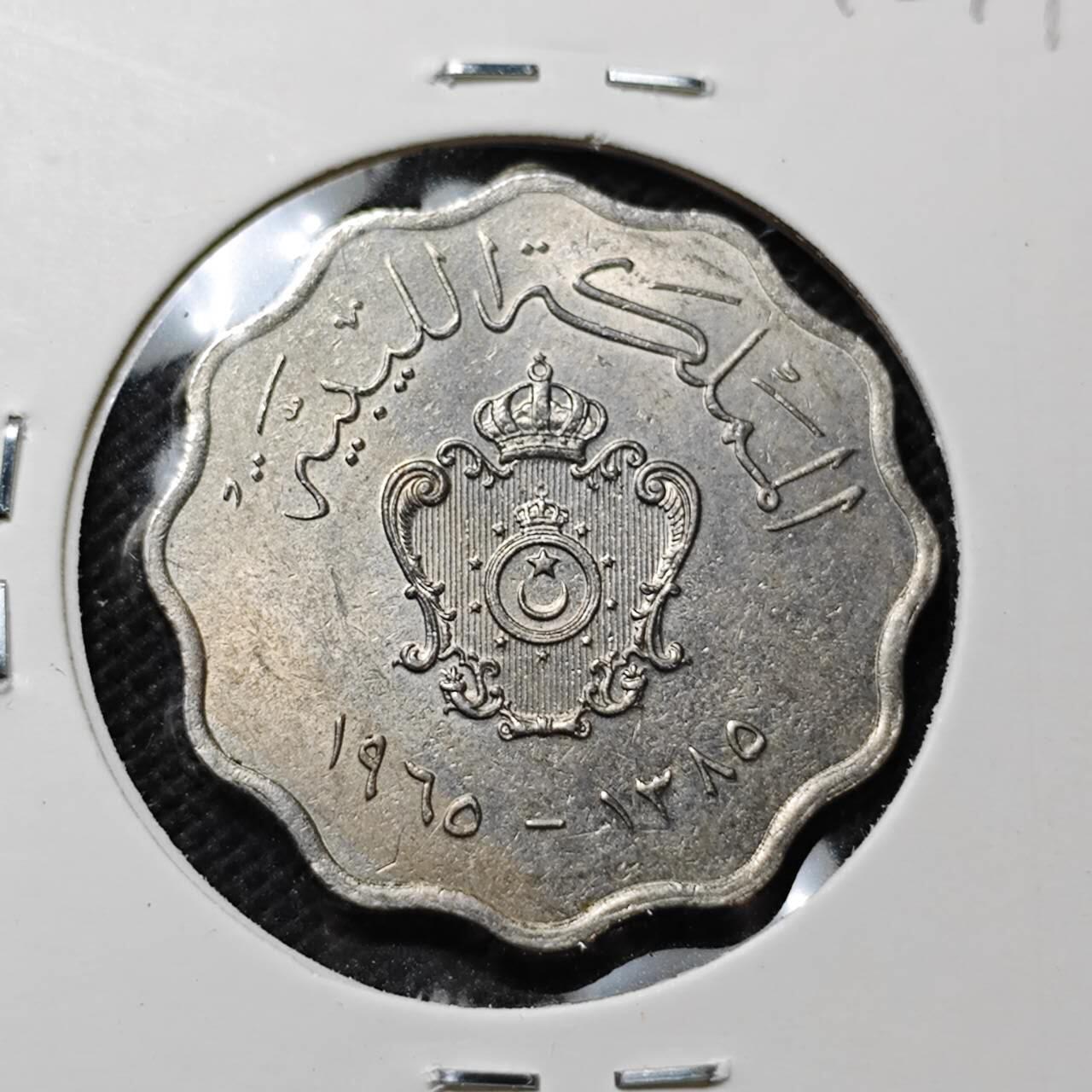 KK钱币收藏小铺 第375期  2月预留时间 周末发货  利比亚50米利姆 好品