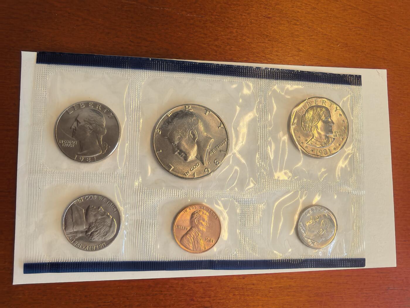 长老汇蛇年精选第八十场拍卖 1981美国普制6枚套币，原外纸