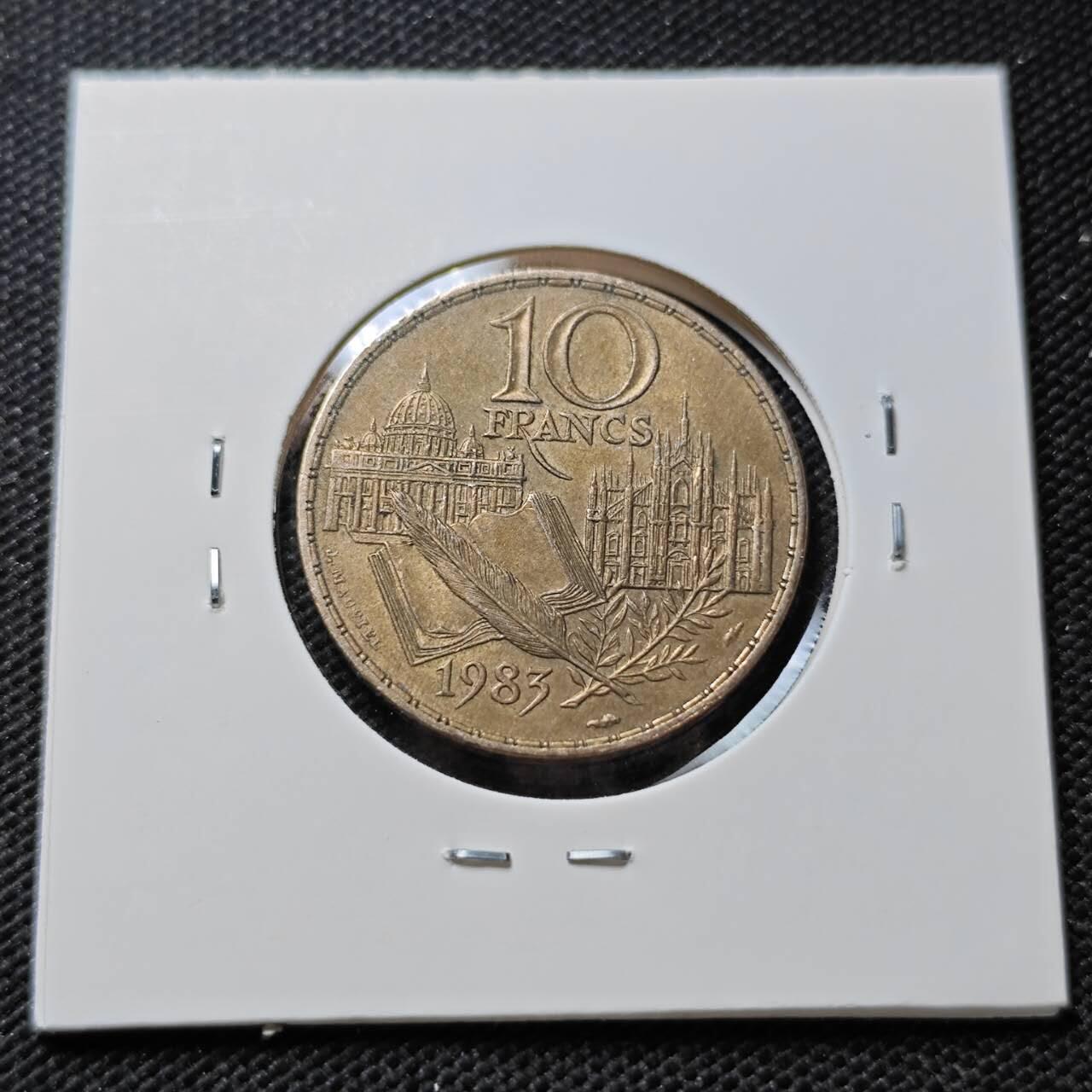 KK钱币收藏小铺 第375期  2月预留时间 周末发货  1983法国10法郎纪念币