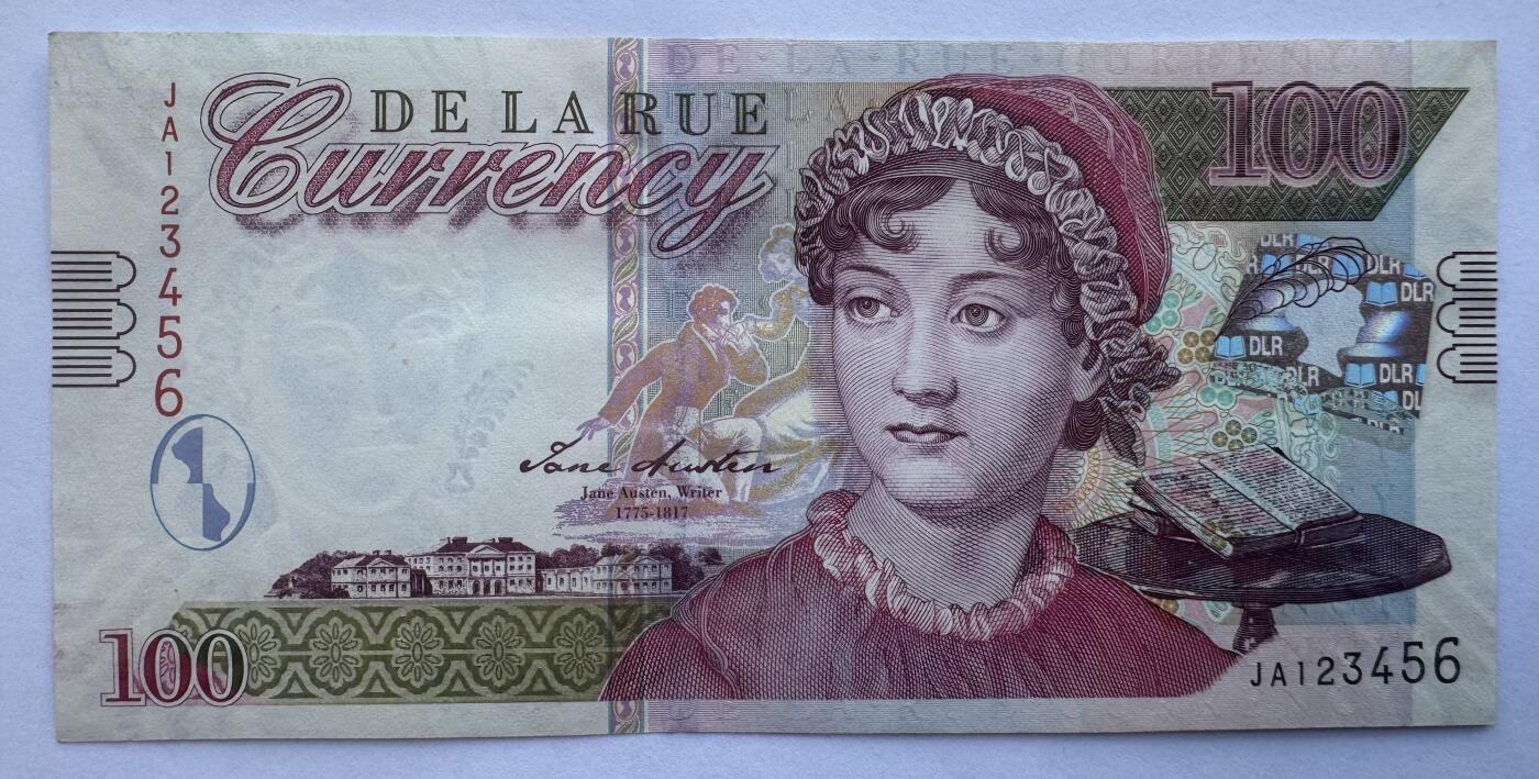 2025第25场（总第225期）：精品测试钞、塑料钞、纪念券、外钞综合场 德纳罗DLR “简奥斯汀”纸质测试钞UNC