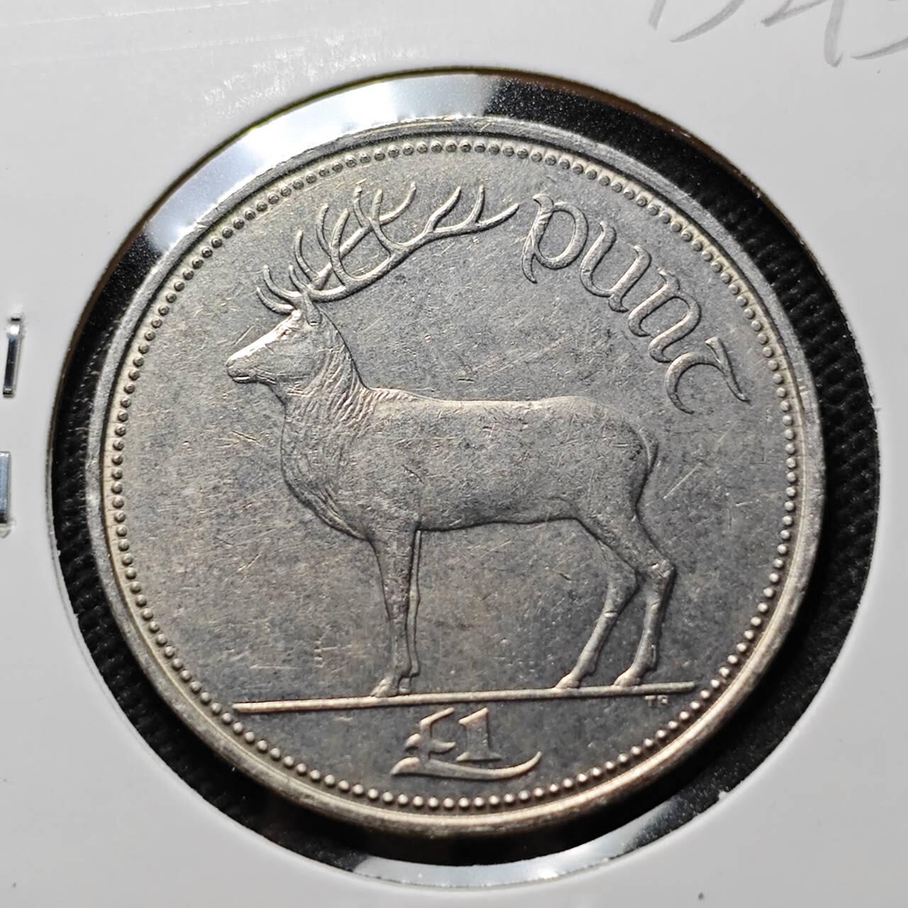 KK钱币收藏小铺 第375期  2月预留时间 周末发货  爱尔兰1镑