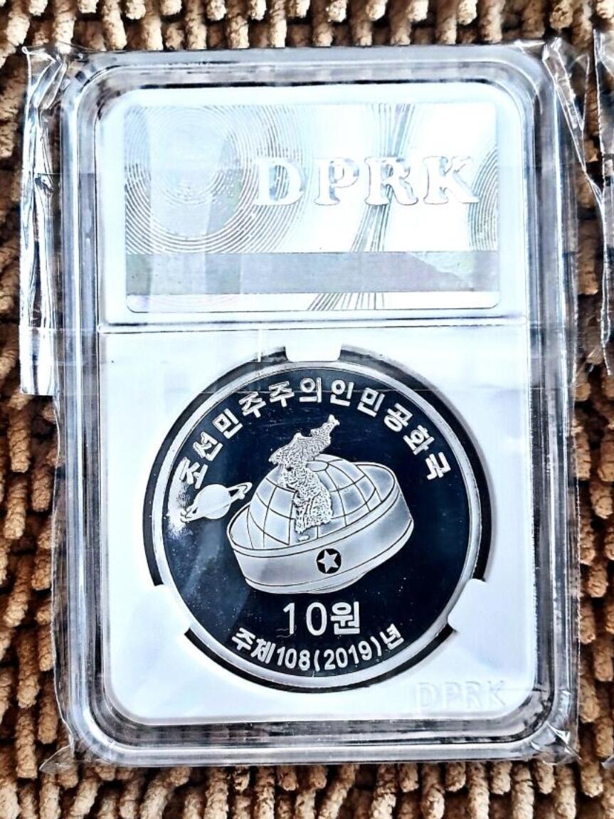 12月9日 🌏全球币章 稀品：2019年 朝鲜 《中国党和国家卓越领导人-周恩来》40毫米 铝质 精制纪念币 unc品相 发行量1000枚