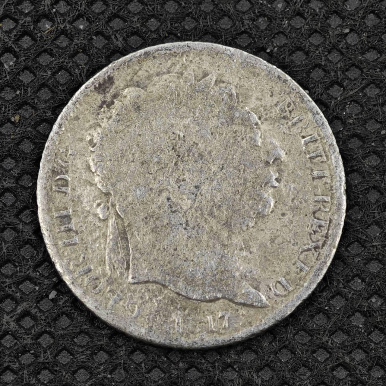 【淘币小摊】限时拍第八百二十四拍  小银币场  满百包邮可预留两周  周一统一发货    英国1817年乔治二世6便士银币