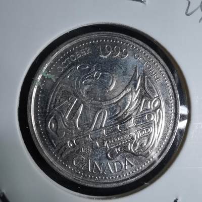 沼泽如烟--第924场 - 加拿大1999年25分纪念币