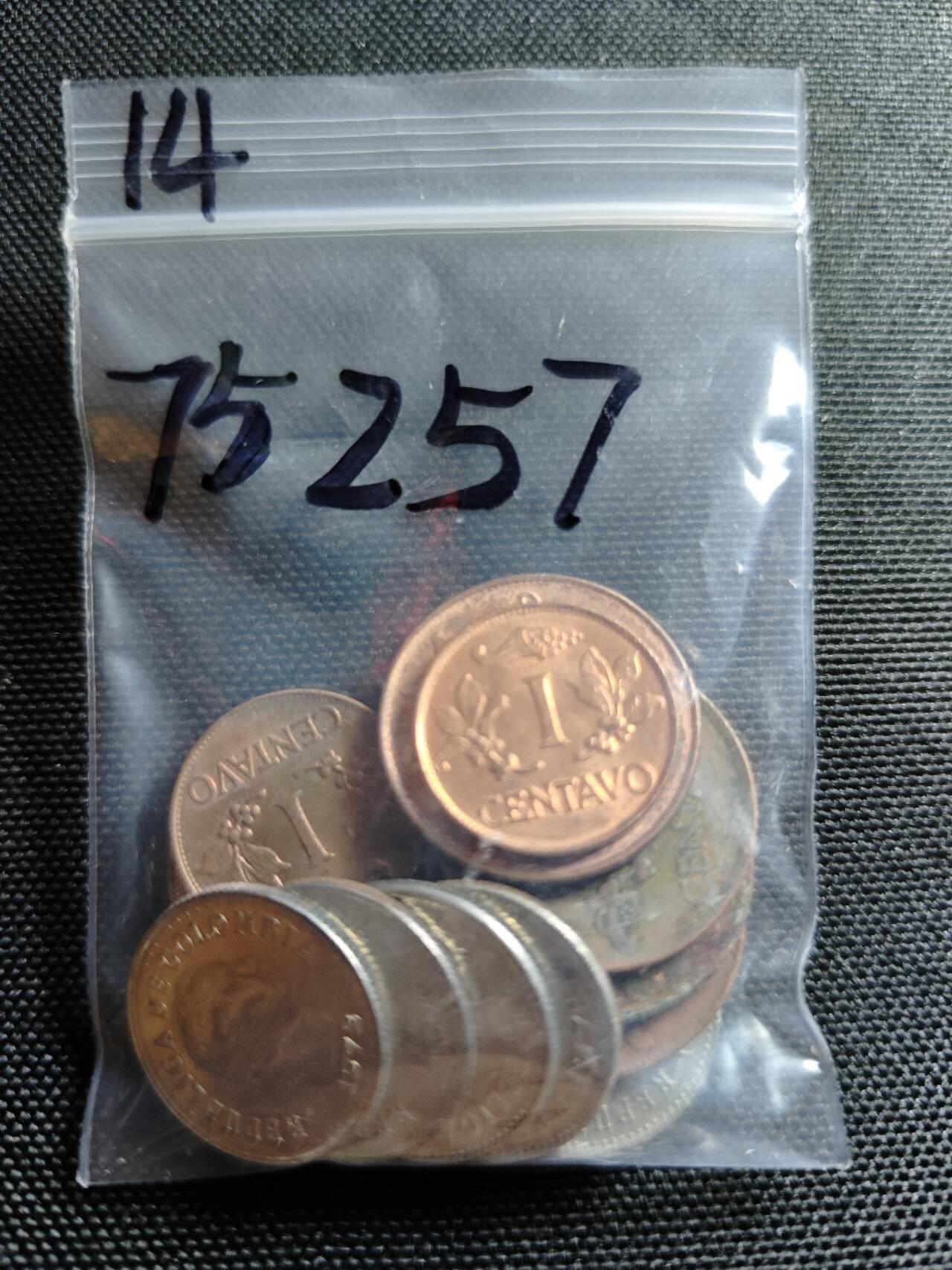 KK钱币收藏小铺 第375期  2月预留时间 周末发货  哥伦比亚一组14枚