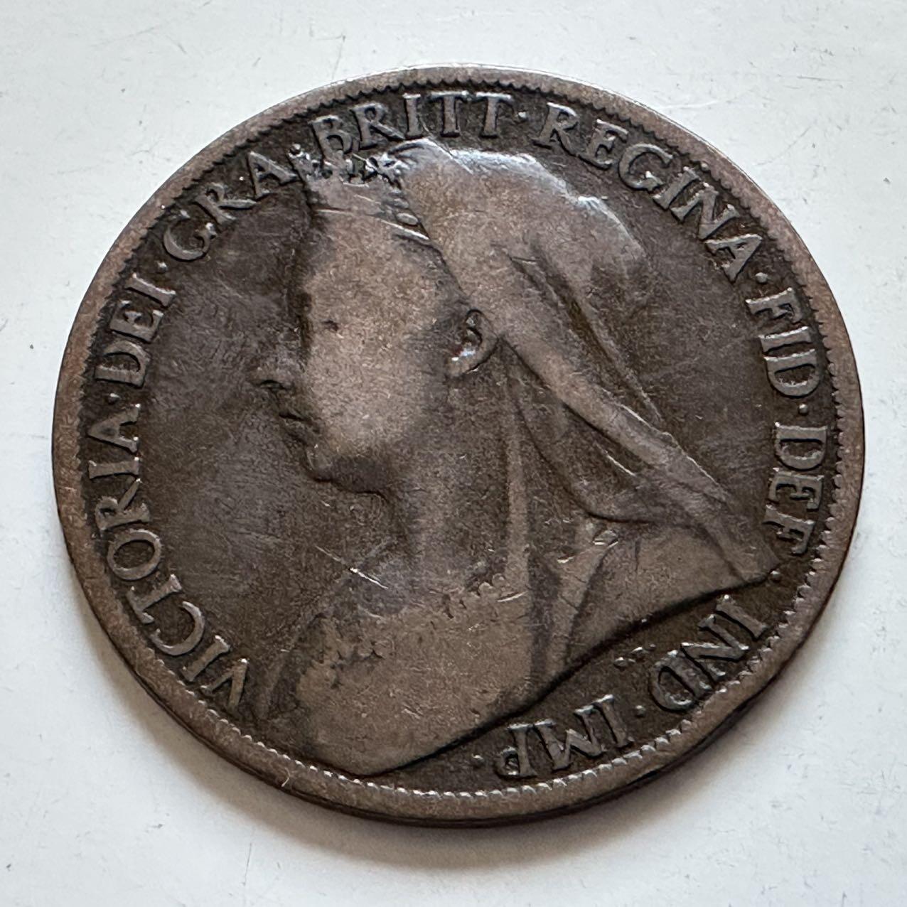 🌹外币初藏🌹🐯2025年第138场  每周二四六晚8️⃣点 接代拍 英国1901年一便士