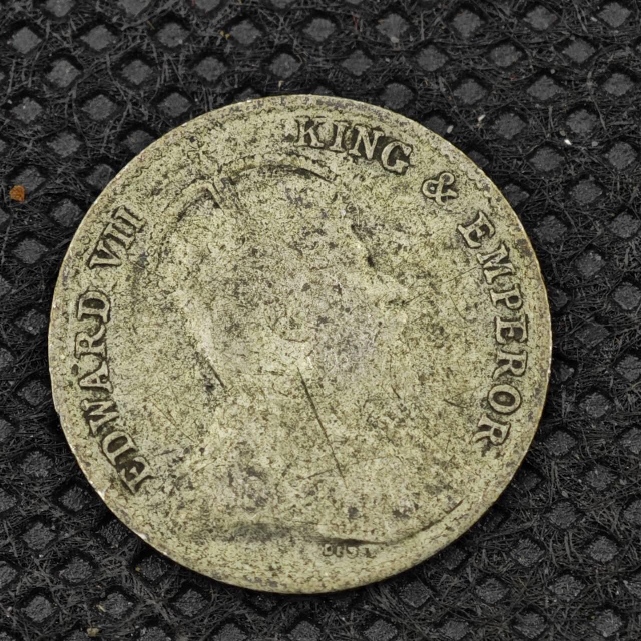 【淘币小摊】限时拍第八百二十四拍  小银币场  满百包邮可预留两周  周一统一发货    锡兰1909年爱德华七世10分银币