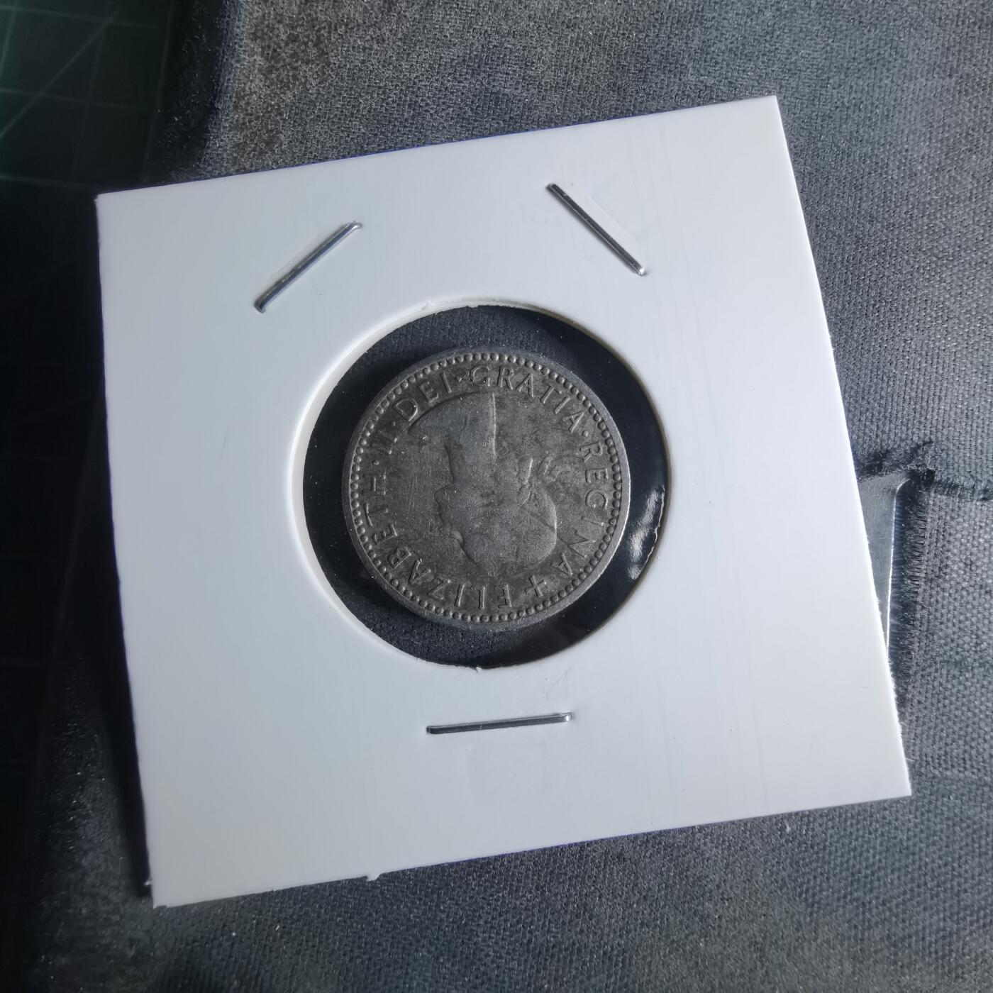 沼泽如烟--第924场 英国1957年6便士