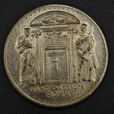 【淘币小摊】实时拍第八百二十一拍   散币场   满百包邮可预留二周 每周一统一发货   - 意大利教皇镀银章