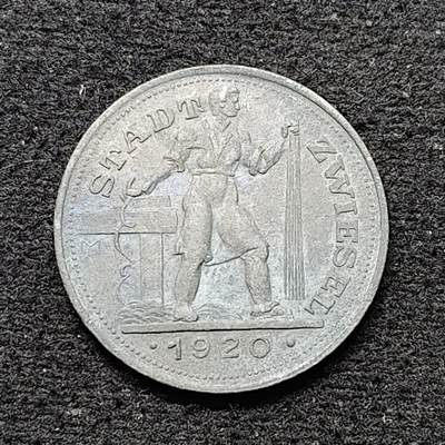 【全场包邮】纯粹捡漏拍484场（免费代拍第21场） - 德国紧急状态茨维瑟尔1920年10芬妮锌币