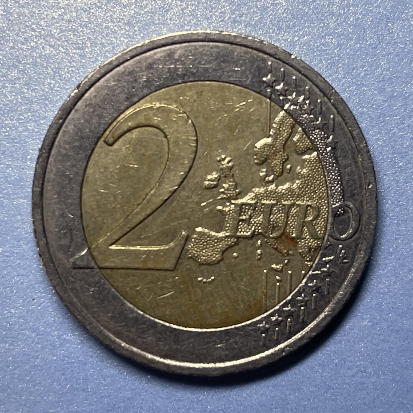 【世界各国硬币】限时专拍 【009】2010年2欧元硬币一枚