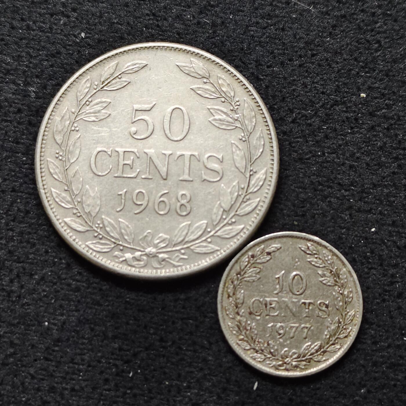 【全场包邮】纯粹捡漏拍484场（免费代拍第21场） 利比里亚各年份2枚一组