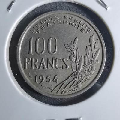 沼泽如烟--第924场 - 法国1954年100法郎