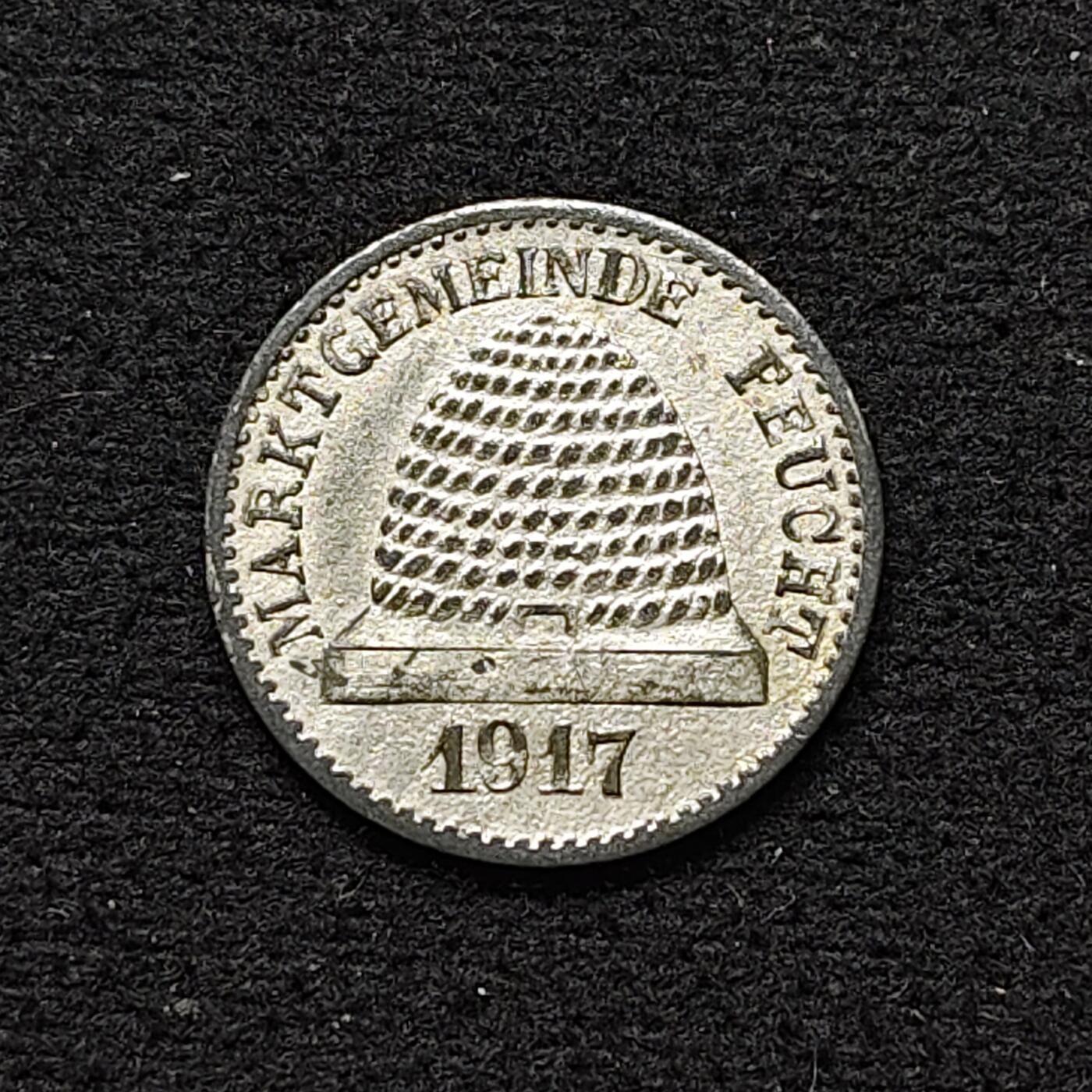 【全场包邮】纯粹捡漏拍484场（免费代拍第21场） 德国紧急状态福伊希特1917年5芬妮锌币