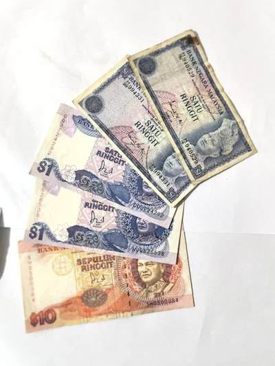 各国外币第101期 - 马来西亚不同品种 5张