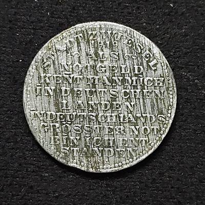 【全场包邮】纯粹捡漏拍484场（免费代拍第21场） - 德国紧急状态茨维瑟尔1919年25芬妮锌币