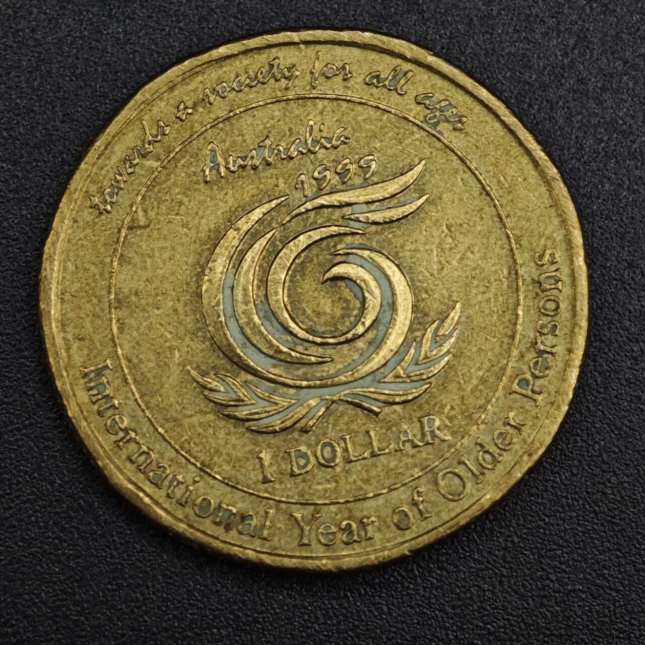 【淘币小摊】实时拍第八百二十一拍   散币场   满百包邮可预留二周 每周一统一发货   澳大利亚1999年一元铜币