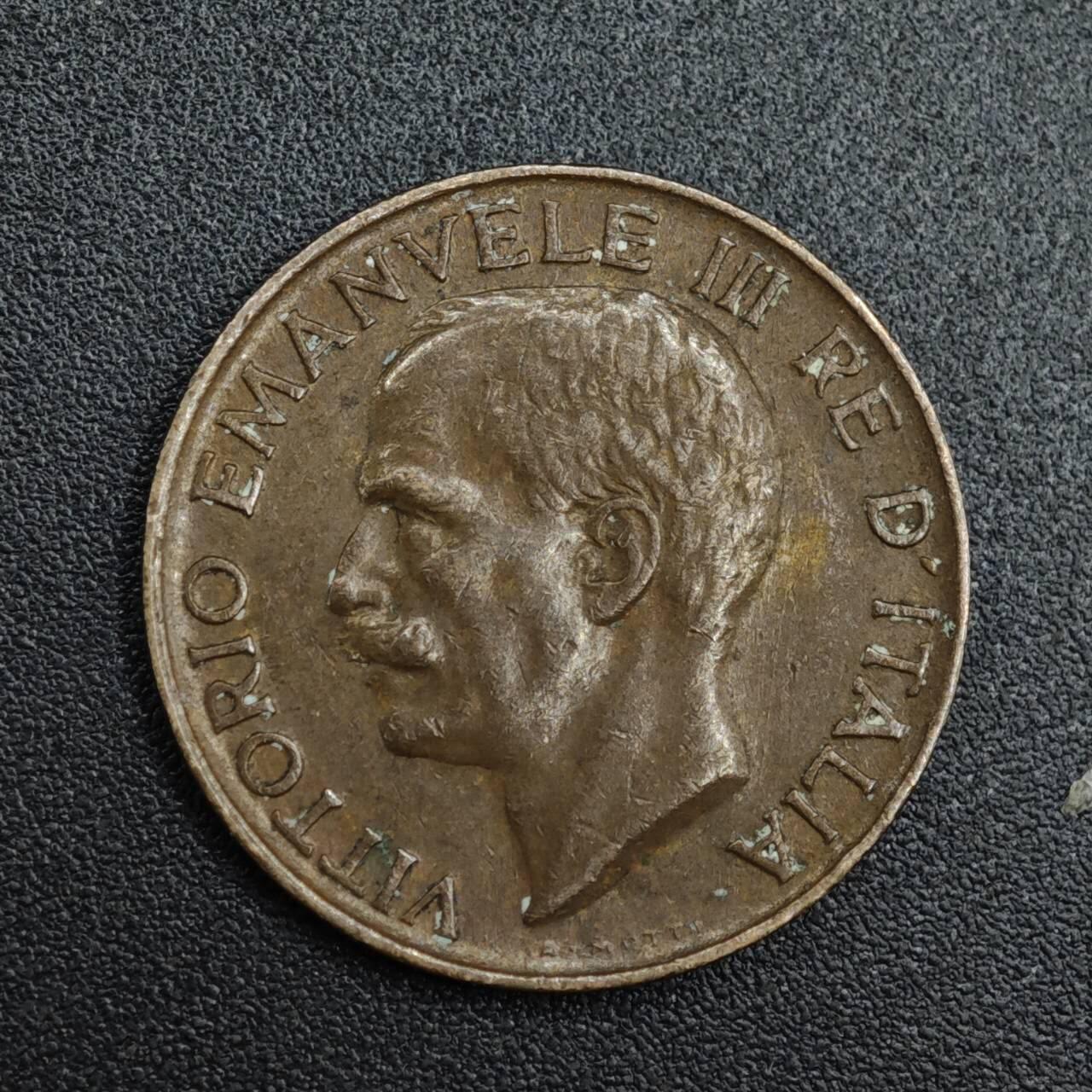 【淘币小摊】实时拍第八百二十一拍   散币场   满百包邮可预留二周 每周一统一发货   意大利1922年5分铜币