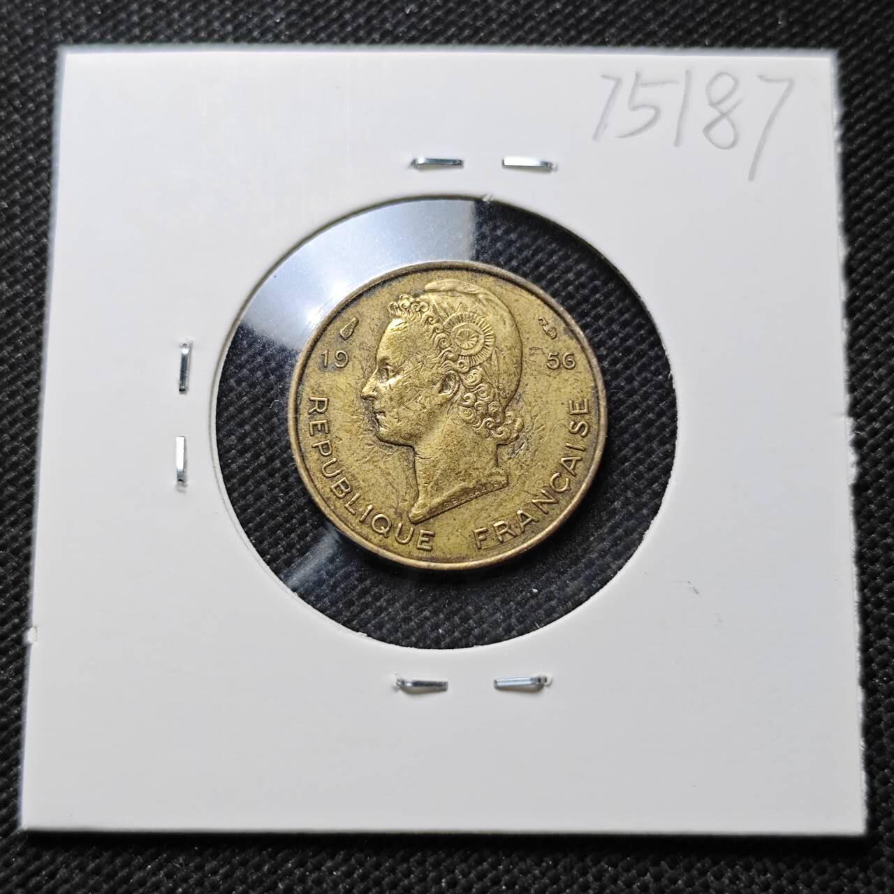 KK钱币收藏小铺 第375期  2月预留时间 周末发货  法属西非5法郎