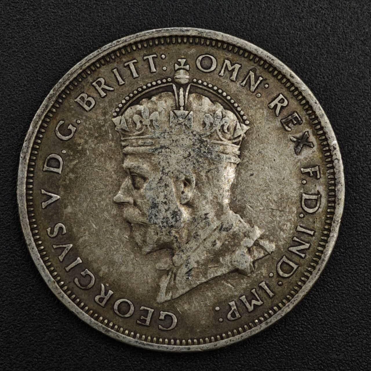 【淘币小摊】实时拍第八百二十一拍   散币场   满百包邮可预留二周 每周一统一发货   澳大利亚1927年乔治五世弗洛林银币