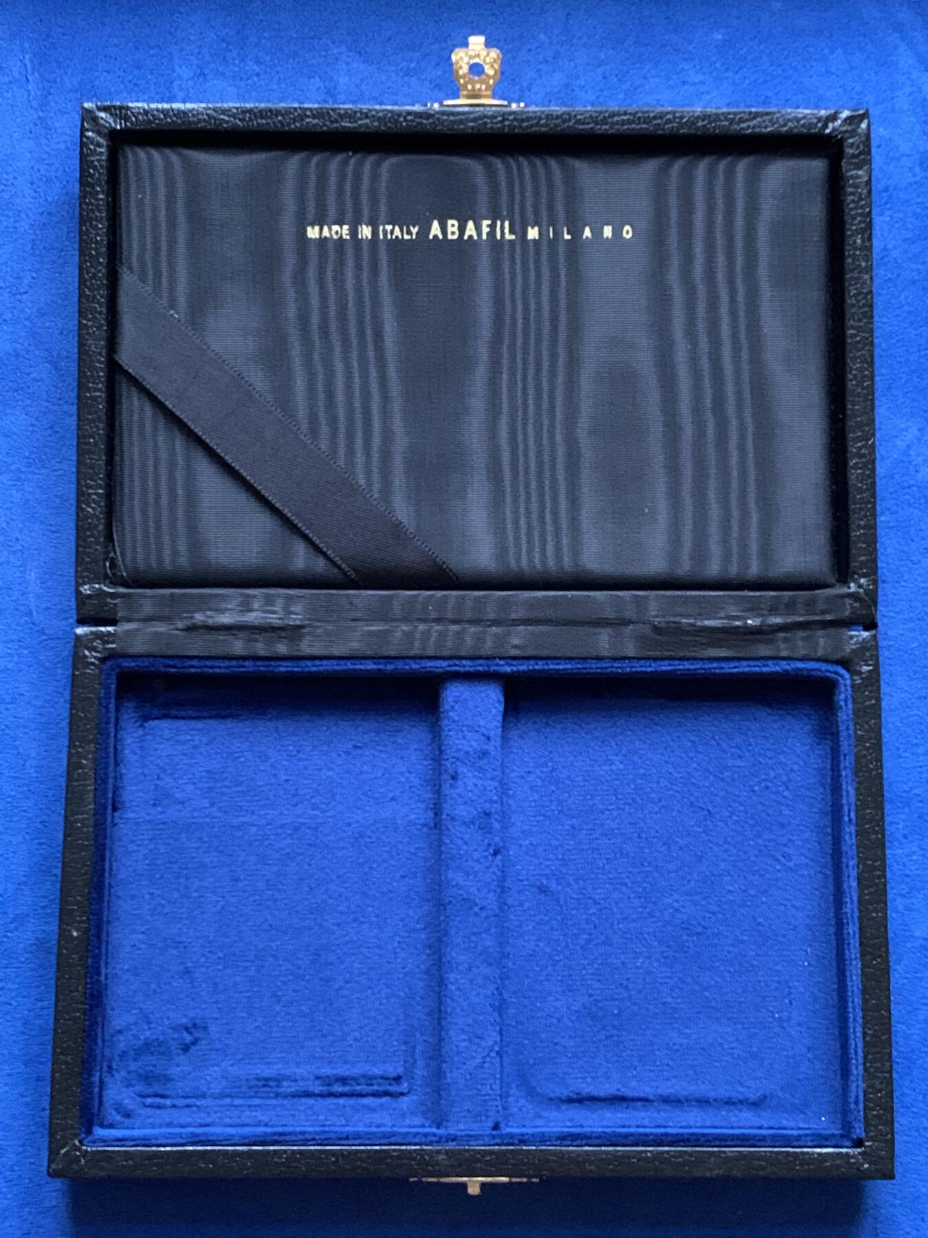 《竞宝斋》第445场 周日，周一，2场连拍 （全场包邮） 意大利MDC顶级钱币收纳盒（Abafil蓝丝绒款 可放置NGC/PCGS评级币两枚）