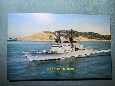 盛世勋华——号角文化勋章邮票专场拍卖第292期 - 美国冷战时期军舰专题明信片 奥布莱恩号驱逐舰