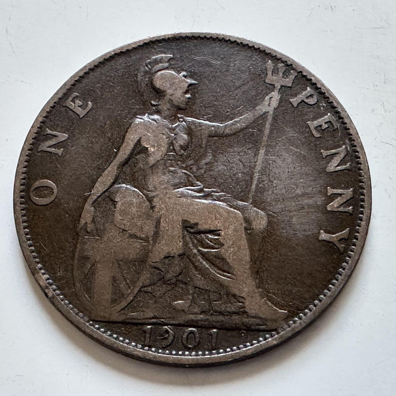 🌹外币初藏🌹🐯2025年第138场  每周二四六晚8️⃣点 接代拍 英国1901年一便士