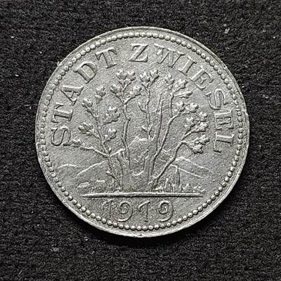 【全场包邮】纯粹捡漏拍484场（免费代拍第21场） - 德国紧急状态茨维瑟尔1919年20芬妮锌币