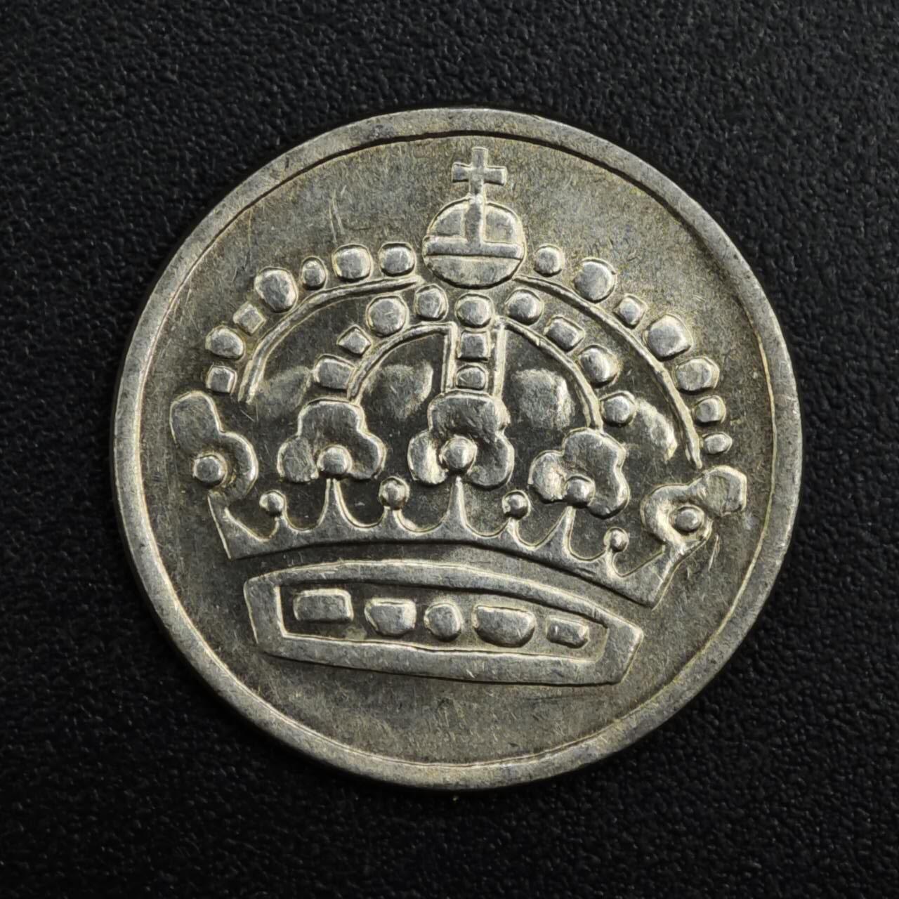 【淘币小摊】实时拍第八百二十一拍   散币场   满百包邮可预留二周 每周一统一发货   瑞典1961年25欧尔银币