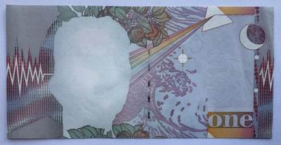 2025第25场（总第225期）：精品测试钞、塑料钞、纪念券、外钞综合场 - 德纳罗DLR 牛顿1单位“电波版”测试钞过程稿UNC