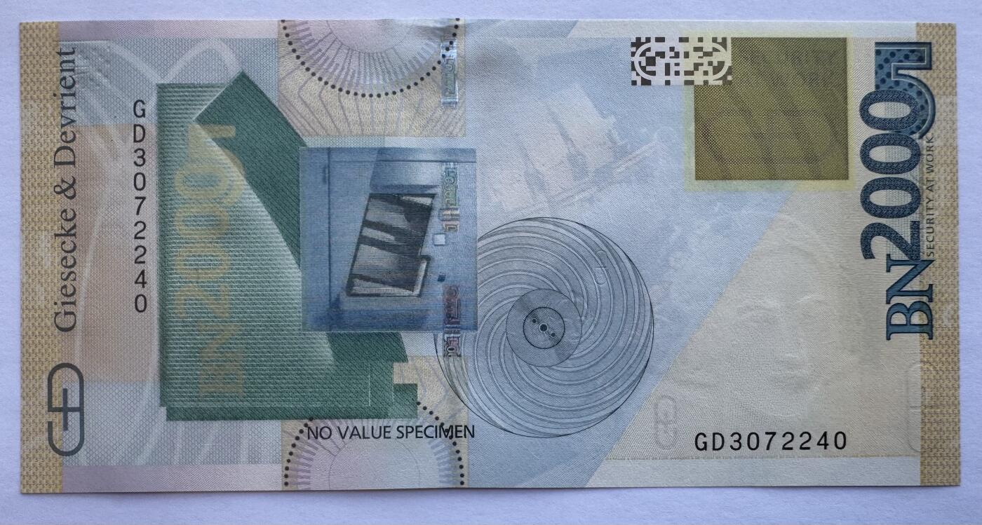 2025第25场（总第225期）：精品测试钞、塑料钞、纪念券、外钞综合场 捷德G&D“玛丽·普鲁士公主”多重防伪测试钞UNC