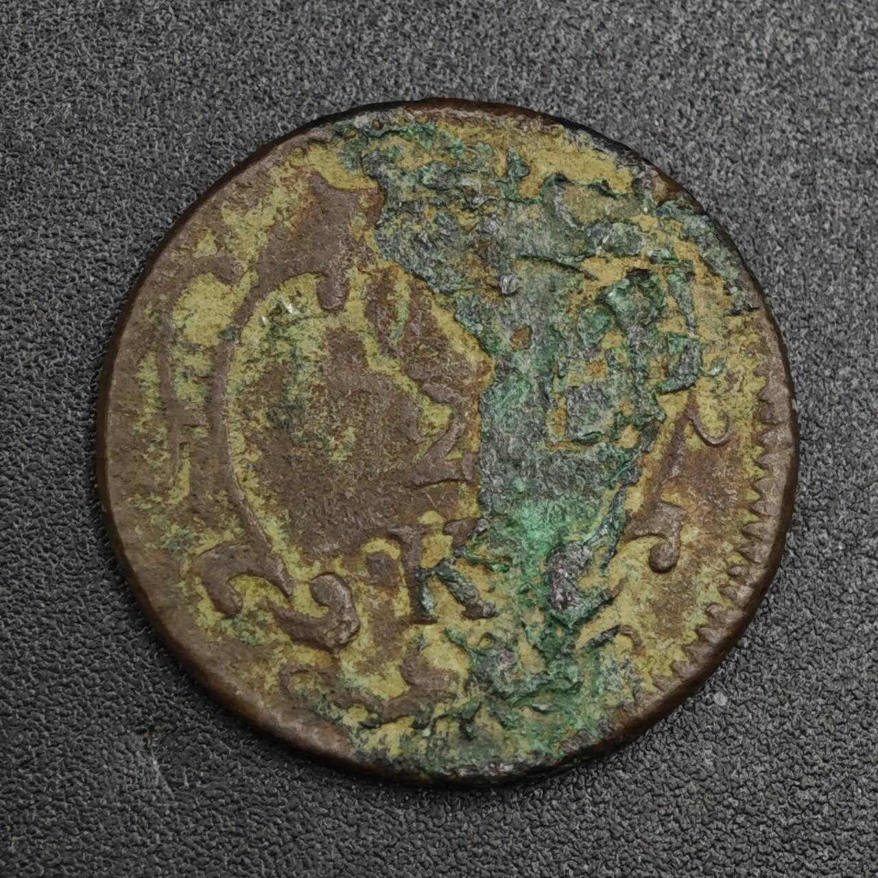 【淘币小摊】实时拍第八百二十一拍   散币场   满百包邮可预留二周 每周一统一发货   奥地利特蕾莎1/2克鲁泽铜币