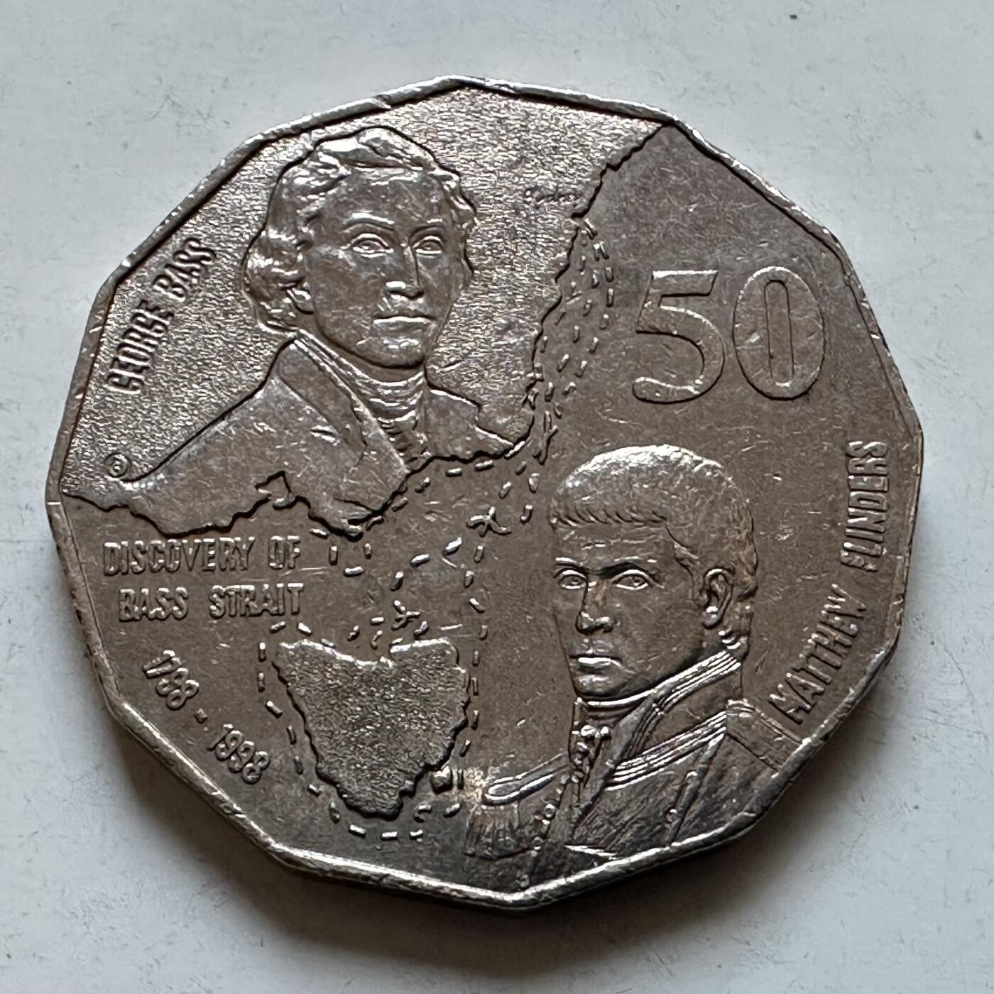 🌹外币初藏🌹🐯2025年第138场  每周二四六晚8️⃣点 接代拍 澳大利亚1998年50分纪念币—4