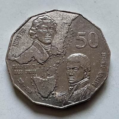 🌹外币初藏🌹🐯2025年第138场  每周二四六晚8️⃣点 接代拍 - 澳大利亚1998年50分纪念币—4