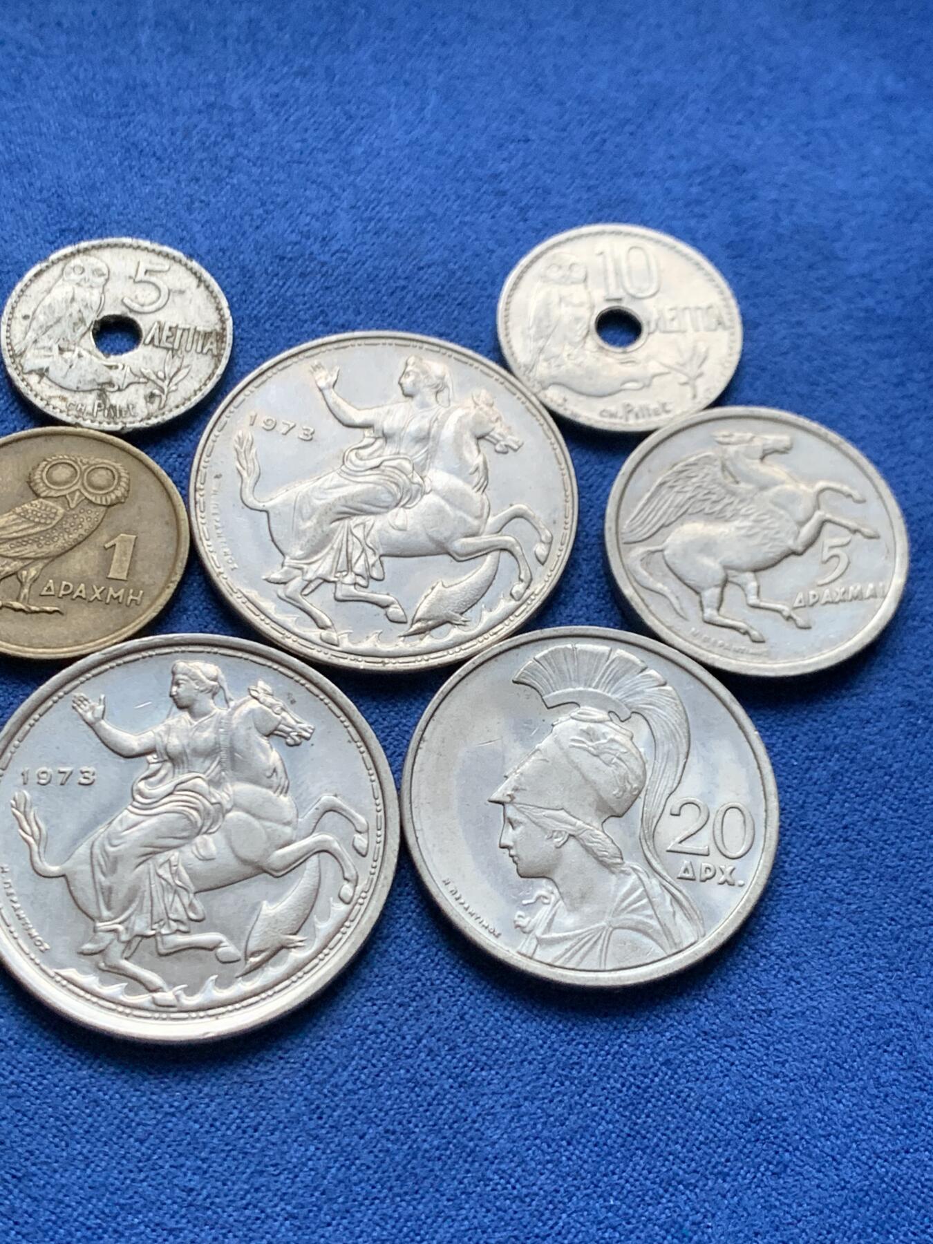 《竞宝斋》第445场 周日，周一，2场连拍 （全场包邮） 12枚一组 希腊钱币 品种挺多的 细节见图