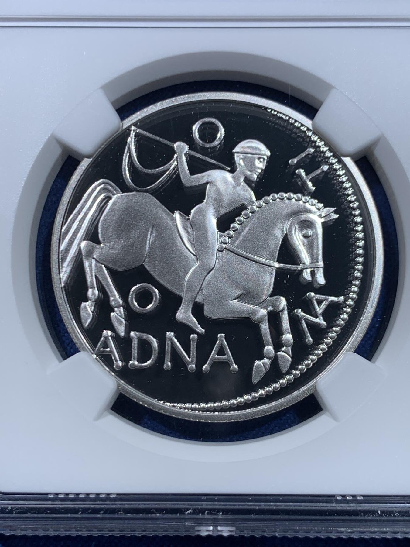 《竞宝斋》第445场 周日，周一，2场连拍 （全场包邮） 获奖币 NGC PF69UC 奥地利2000年凯尔特人开采盐矿100先令精制纪念银币（18克重，900银，盒证齐全，发行量5万枚）荣膺克劳斯世界硬币大赛2002年最佳克朗币（千禧年获奖币）