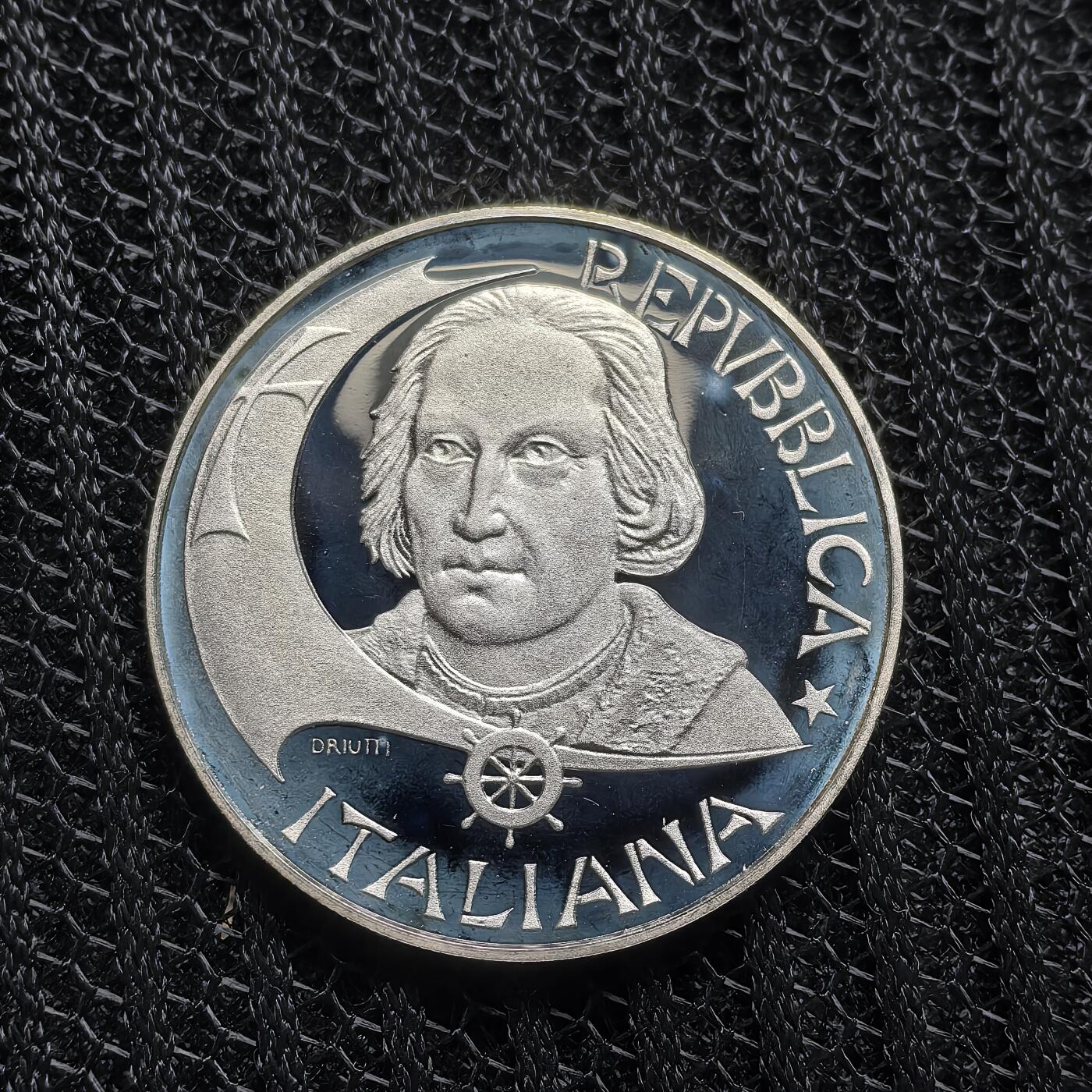 道一币馆币章第一百五十八场 原盒证 意大利1992年哥伦布登陆美洲500周年500里拉精制银币 18000