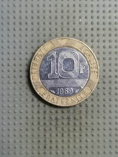 2025年第133场各国散币拍卖（总第133场） - 法国1989年10法郎