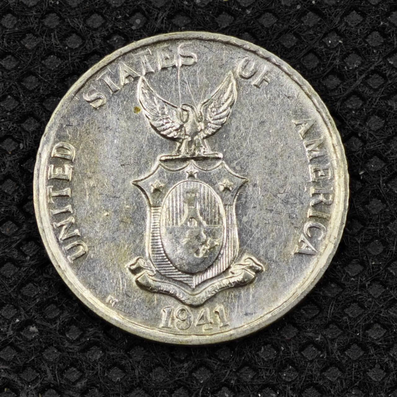 【淘币小摊】限时拍第八百二十四拍  小银币场  满百包邮可预留两周  周一统一发货   菲律宾1941年10分银币