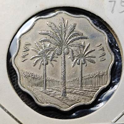 KK钱币收藏小铺 第375期  2月预留时间 周末发货 -  伊拉克10费尔镍币