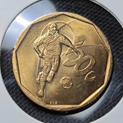 KK钱币收藏小铺 第375期  2月预留时间 周末发货 - 2002 南非50分纪念币 世界杯纪念币