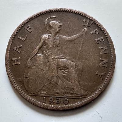 🌹外币初藏🌹🐯2025年第138场  每周二四六晚8️⃣点 接代拍 - 英国1930年半便士