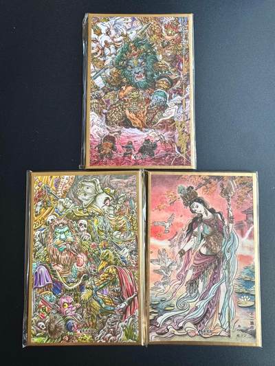 NO.17 好又多金牌大场，新店点关注不迷路！每周一站式配齐，方便凑单！（周6晚8点截拍，卖家送拍0抽成！） - 【亲签色纸】西游手记 其中郭京辉狮驼岭亲签 色纸三张