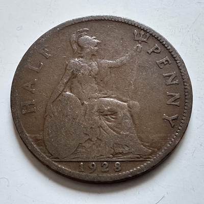 🌹外币初藏🌹🐯2025年第138场  每周二四六晚8️⃣点 接代拍 - 英国1928年半便士b