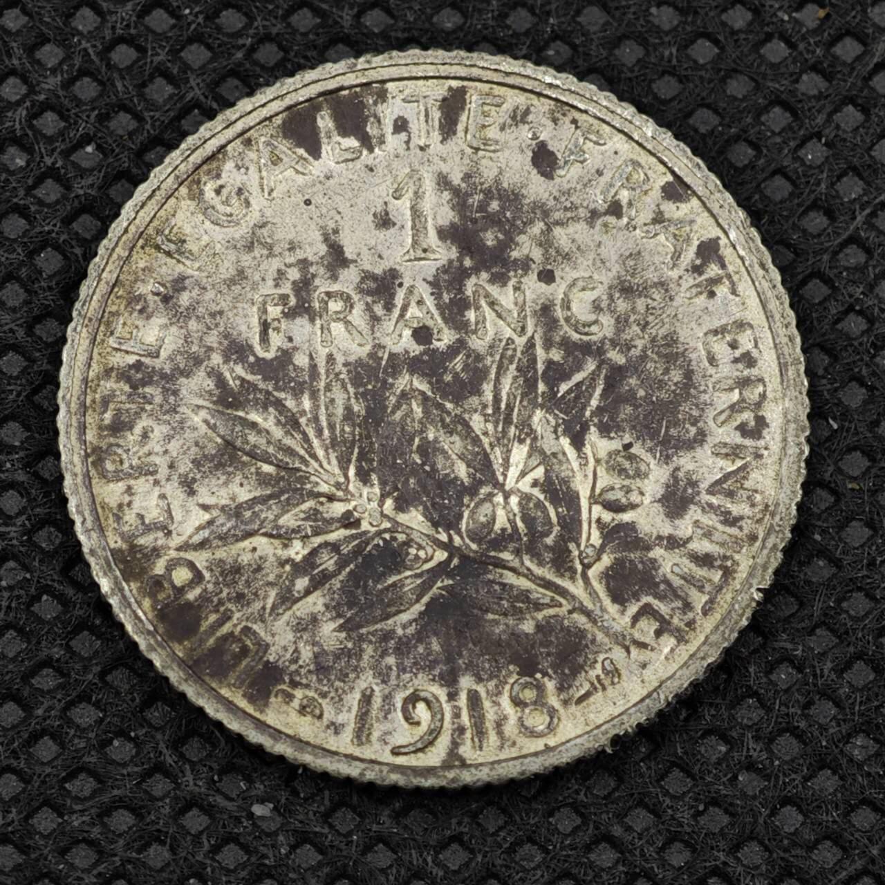 【淘币小摊】限时拍第八百二十四拍  小银币场  满百包邮可预留两周  周一统一发货    法国1918年播种女神1法郎银币