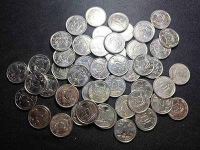 KK钱币收藏小铺 （套币 好品/批量散币 银币）专场  2月预留时间 周末发货 -  新加坡20分一组50枚