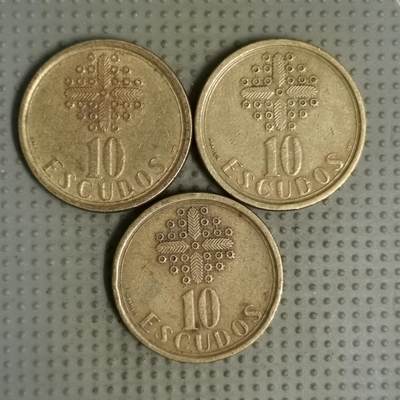 2025年第133场各国散币拍卖（总第133场） - 葡萄牙10埃斯库多3枚